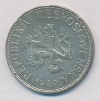 Csehszlovákia 1929. 5K Ag T:2 
Czechoslovakia 1929. 5 Korun Ag C:XF
Krause KM#11