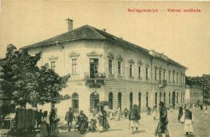 1909 Szilágysomlyó, Simleu Silvaniei; utcakép, Városi szálloda és kávéház / street view with hotel and cafe. 2288. (apró szakadás / tiny tear)