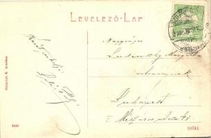 1909 Szilágysomlyó, Simleu Silvaniei; utcakép, Városi szálloda és kávéház / street view with hotel a...