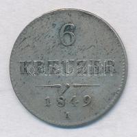 Ausztria 1849A6kr Ag T:2,2- Austria 1849A 6 Kreuzer Ag C:XF,VF