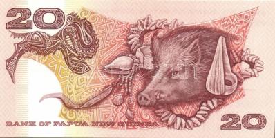 Pápua Új-Guinea 1981-85. 20K Sign.3 T:I