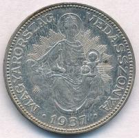 1937. 2P Ag Madonna T:2 patina Adamo P7