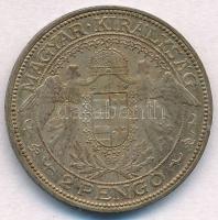 1937. 2P Ag "Madonna" T:2 patina
Adamo P7