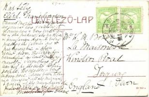 Élesd, Alesd; Kossuth tér, Jakabfi Jakab üzlete, pavilon kúttal, Sándor Mór nyomda, papírkereskedés ...