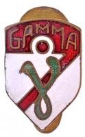 DN Gamma Gamma Művek zománcozott gomblyukjelvény (11x16mm) T:1-