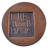 Ligeti Erika (1934-2004) DN "Ikrek hava" kétoldalas Br érem (54,54g/39mm) T:2
/ Hungary N...