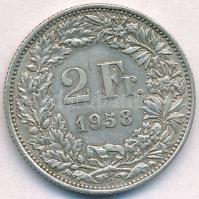 Svájc 1958. 2Fr Ag T:2 Switzerland 1958. 2 Francs Ag C:XF