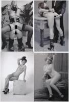 cca 1989 Az ötödik elem, szolidan erotikus fényképek, 9 db mai nagyítás, 10x15 cm + cca 1983 Próbafe...