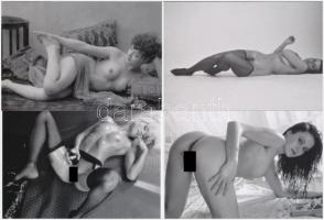 cca 1989 Az ötödik elem, szolidan erotikus fényképek, 9 db mai nagyítás, 10x15 cm + cca 1983 Próbafe...