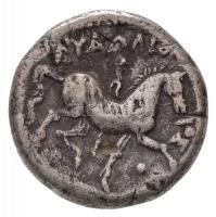 Kelták / Duna régió Kr. e. ~II. század Ag Tetradrachma Audoleon típus (12,6g) T:2,2- / 
Celtic Trib...