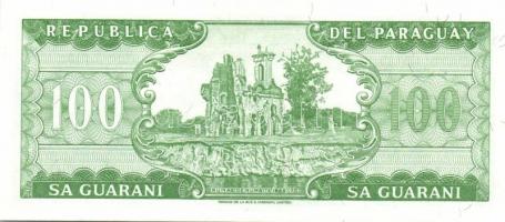 Paraguay 1952(1963-). 100G "zöld" T:I