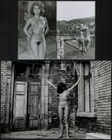 cca 1987 Menesdorfer Lajos (1941-2005) budapesti fotóművész hagyatékából 2 db vintage fénykép + 2 db...