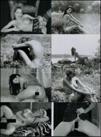 cca 1992 Semmi sem lehetetlen, 9 db szolidan erotikus, mai nagyítás, 15x10 cm + cca 1989 Szép az éle...