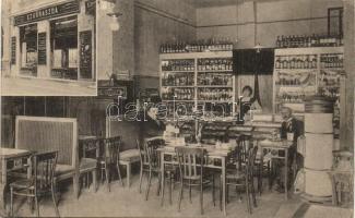 Kisvárda, Sípos Géza cukrászdája, belső / Hungarian confectionery shop interior (r)