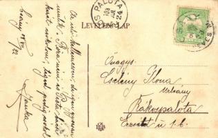 1908 Csány, Hevescsány; Postahivatal, csoportkép / post office