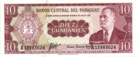 Paraguay 1952. 1G T:I + 1952(1963-). 1G, 5G "fekete", 10G, 50G, 100G "narancssárga&qu...