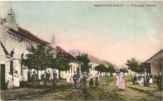 1913 Nagyhalmágy, Halmagiu; Fő utca / main street (EK)