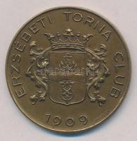~1920-1930. Erzsébeti Torna Club 1909 Br emlékérem HAWEL BP gyártói jelzéssel (48mm) T:2