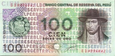 Peru 1974. 5S, 50S T:I + 1976-77. 10S, 50S, 100S, 500S T:I