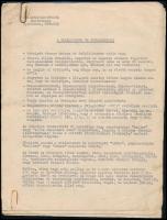1965 A felállított őr kötelességei, Belügyminisztérium Határőrség gépirata, Kiképző Ezred parancsnokának aláírásával