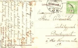 1913 Strázsa, Sztrázsa, Stráze pod Tatrami, Michelsdorf (Poprád); Fő utca és templom. Ifj. Hensch Al...