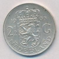 Hollandia 1966. 2 1/2G Ag "Julianna" T:2
Netherlands 1966. 2 1/2 Gulden Ag "Juliana&...