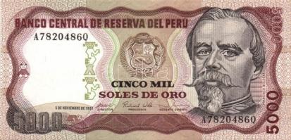 Peru 1981. 1000S, 5000S T:I + 1985(1975). 5000S T:I