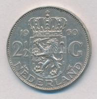Hollandia 1960. 2 1/2G Ag "Julianna" T:2 ph.
Netherlands 1960. 2 1/2 Gulden Ag "Juli...
