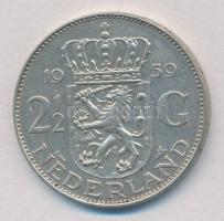 Hollandia 1959. 2 1/2G Ag "Julianna" T:2 
Netherlands 1959. 2 1/2 Gulden Ag "Juliana...
