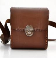 cca 1935 Kodak Baby Brownie 127 box fényképezőgép, eredeti bőr tokjában, jó állapotban / vintage box...