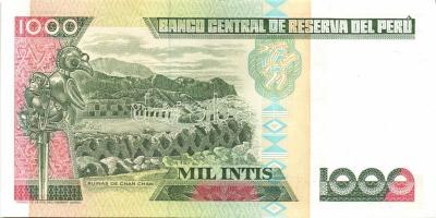 Peru 1986-89. 10I, 50I (2x) klf dátummal, 100I (2x) klf dátummal, 500I, 1000I, 5000I, 10.000I, 50.00...
