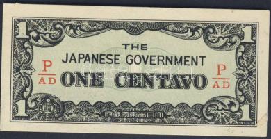 Fülöp szigetek/japán megszállás 1c, 5c, 10c, 50c T:I, II+ (50c) Csak egyszer hajtva!