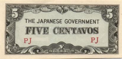 Fülöp szigetek/japán megszállás 1c, 5c, 10c, 50c T:I, II+ (50c) Csak egyszer hajtva!