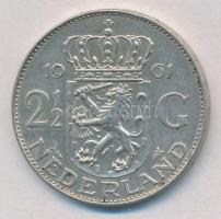 Hollandia 1961. 2 1/2G Ag "Julianna" T:2 ph.
Netherlands 1961. 2 1/2 Gulden Ag "Juli...
