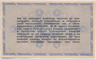 1946. 10.000.000AP fordított címer és "amelyekNEK" T:I,I-