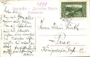 Zavidovici, Hauptgasse / main street with shop. W.L. Bp. 4903.  (EK)