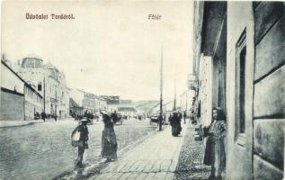 Torda, Turda; Fő tér. Brassói Lapok kiadása / main square