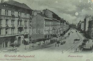 Budapest - 30 db régi városképes lap, villamos