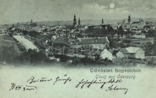 Sopron - 15 db régi és modern városképes lap