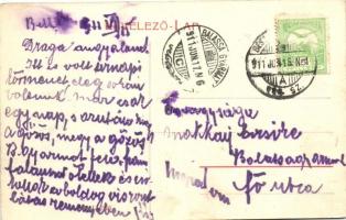 1911 Bethlen, Beclean; utcakép üzlettel. W.L. 1896. / street view with shop