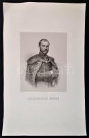 1865 Csacsinovich Endre portréja, litográfia, papír, Vereby Soma/Pollák Testvérek, 48,5×31 cm