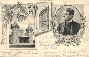 1903 Arad, Nemzeti és nyári színház, Zilahy Gyula igazgató. Bloch H. nyomda kiadása / theatres with the director. Art Nouveau