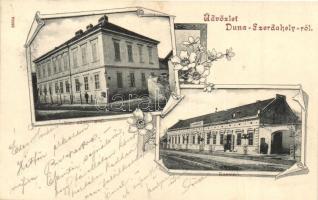 1904 Dunaszerdahely, Dunajská Streda; Adóhivatal, Kaszinó / customs office, casino. Art Nouveau, floral