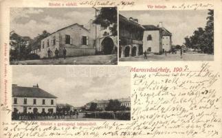 1903 Marosváráhely, Targu Mures; vár, belső, gyalogsági laktanya. Petróczy G. kiadása / castle with infantry barracks