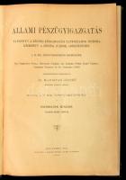 Állami pénzügyigazgatás. I-II. kötet. Tankönyv a községi közigazgatási tanfolyamok számára, kéziköny...