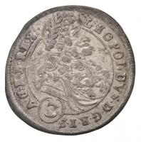1697C-H 3kr Ag "I. Lipót" Pozsony (1,75g) T:2 / 
Hungary 1697C-H 3 Kreuzer Ag "Leopo...