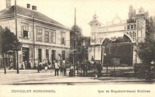 1904 Sopron, Ipar és Képzőművészeti Kiállítás, Hoffman Gyula üzlete. So. Stpl