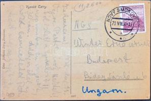 1938 Tátra, Magas-Tátra, Vysoké Tatry; leporellolap belül siklóvasúttal / leporellocard with funicul...