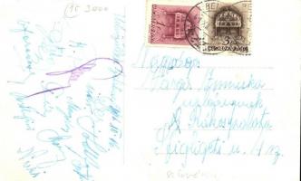 1941 Belatinc, Beltinci; utcakép, Osterc Peter üzlete, Takarékpénztár és Hitelbank / Hranilnica in P...