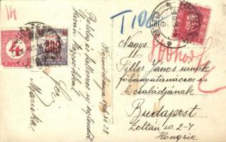 Körmöcbánya, Kremnitz, Kremnica; Erzsike lak - 2 db régi fotó képeslap / Villa Erzsike - 2 pre-1926 ...